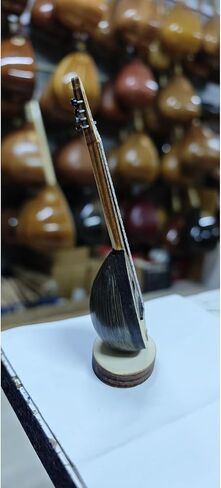 Miniature Greek Bouzouki Desktop Ornament Handmade Musical Instrument Gift, Decorative Tabletop Display, Authentic Sound, Unique Collectible in Kuwait
