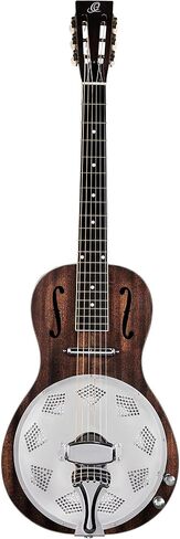 Ortega Guitars 6 String Americana Series Acoustic-Electric Parlor Resonator Guitar, Right, Whiskey Burst (RRG30E-WB) in Kuwait