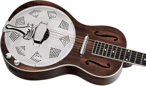 Ortega Guitars 6 String Americana Series Acoustic-Electric Parlor Resonator Guitar, Right, Whiskey Burst (RRG30E-WB) in Kuwait