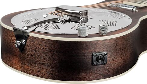 Ortega Guitars 6 String Americana Series Acoustic-Electric Parlor Resonator Guitar, Right, Whiskey Burst (RRG30E-WB) in Kuwait