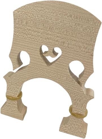 Adjustable Double Bass Bridge – Premium Maple Bass Bridge with Height Adjustment Screws, Improve Acoustic Tone & String Action for 3/4 Size Upright Bass, Easy to Fit in Saudi Arabia