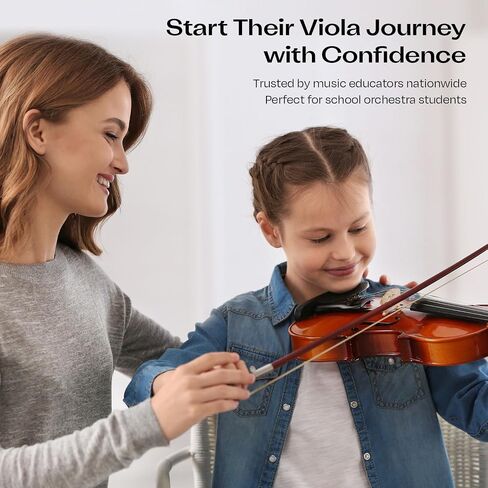 Franz Hoffmann Amadeus Beginner Viola – Full Size Student Viola with Pre-Set Bridge, Professionally set up in the USA– for Kids, Teens & Adults (15.5") in Saudi Arabia