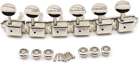 5 Sets Vintage Guitar Tuning Keys for Strat/Tele: 15:1 Ratio, Split Shafts, Zinc Alloy, w/Bushings & Screws in Kuwait