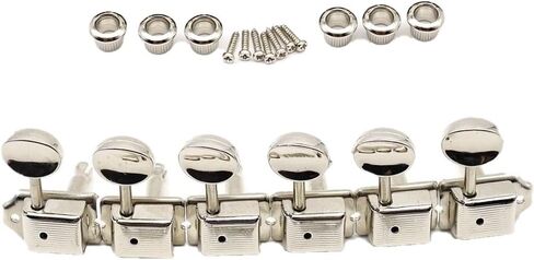 5 Sets Vintage Guitar Tuning Keys for Strat/Tele: 15:1 Ratio, Split Shafts, Zinc Alloy, w/Bushings & Screws in Kuwait