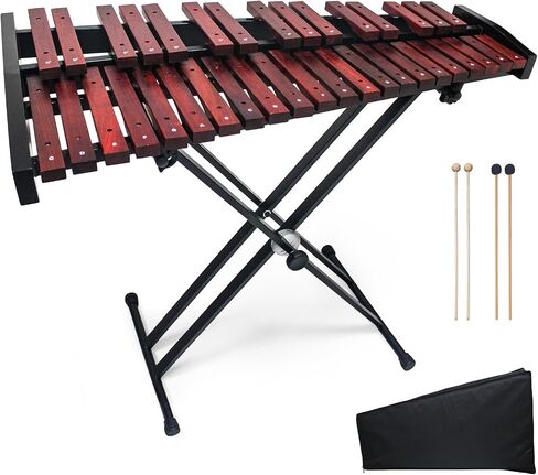 Marimba Wooden Xylophone 25 key,Úvod do hudby with Carrying Case | Accurate tone;Made of solid wood;Waterproof protective case in Kuwait