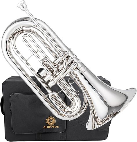 JMB-170N Marching Baritone in Bb, Nickel Plated Brass Instrument for High School Beginners and Intermediate Students in Kuwait