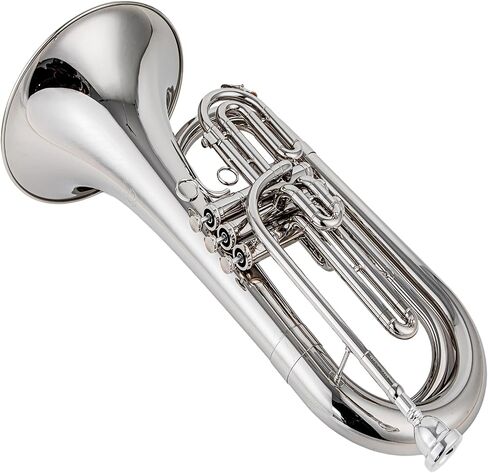 JMB-170N Marching Baritone in Bb, Nickel Plated Brass Instrument for High School Beginners and Intermediate Students in Kuwait