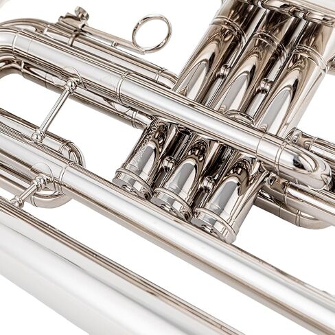 JMB-170N Marching Baritone in Bb, Nickel Plated Brass Instrument for High School Beginners and Intermediate Students in Kuwait