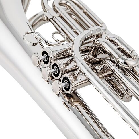 JMB-170N Marching Baritone in Bb, Nickel Plated Brass Instrument for High School Beginners and Intermediate Students in Kuwait
