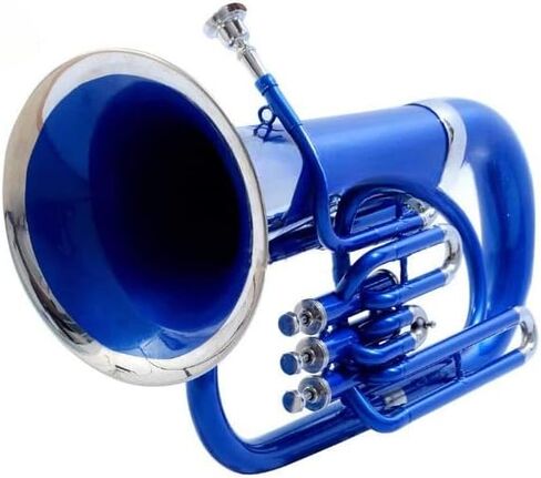 Brass Bb Euphonium 3 Valve - Blue Shade Musical Instrument in Kuwait