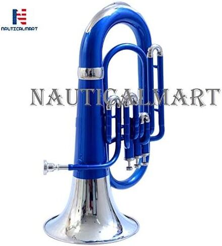 Brass Bb Euphonium 3 Valve - Blue Shade Musical Instrument in Kuwait