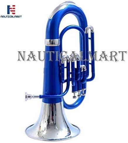 Brass Bb Euphonium 3 Valve - Blue Shade Musical Instrument in Kuwait