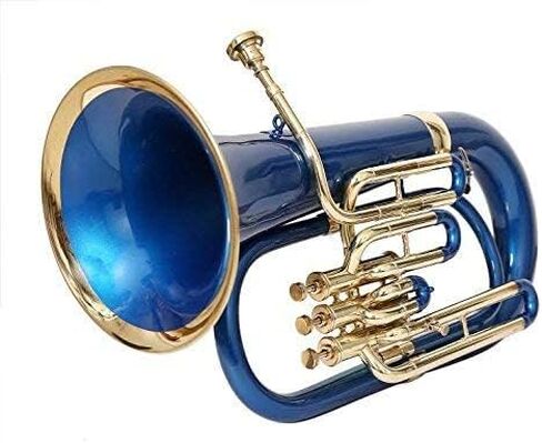 Brass Bb Euphonium 3 Valve - Blue Musical Instrument Gift in Kuwait