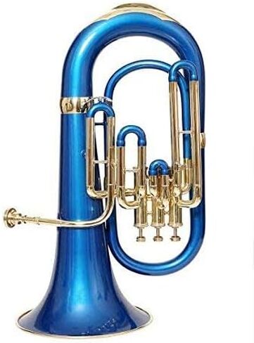 Brass Bb Euphonium 3 Valve - Blue Musical Instrument Gift in Kuwait