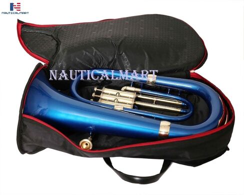 Brass Bb Euphonium 3 Valve - Blue Musical Instrument Gift in Kuwait