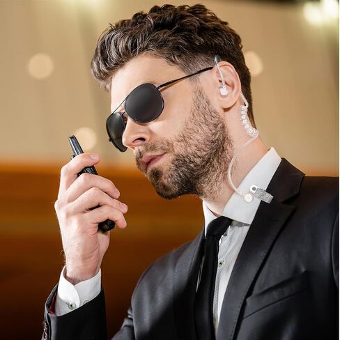 Gejoy 4 Packs Spy Ear Piece Toys Security Headset Earpiece Agent Spy Earpiece Costume Prop, Snap On Replacement Acoustic Tube for 2-Way Radio Audio Headsets in Saudi Arabia