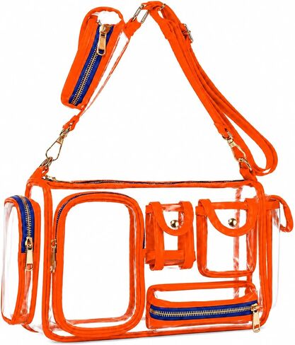 boombeatz Clear Bag Stadium Approved 12x6x12 - Clear Crossbody Purse in Kuwait
