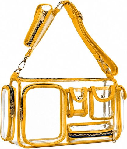 boombeatz Clear Bag Stadium Approved 12x6x12 - Clear Crossbody Purse in Kuwait