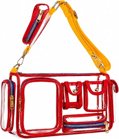 boombeatz Clear Bag Stadium Approved 12x6x12 - Clear Crossbody Purse in Kuwait