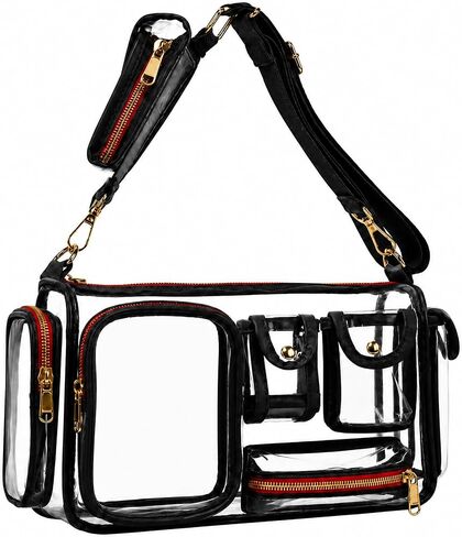 boombeatz Clear Bag Stadium Approved 12x6x12 - Clear Crossbody Purse in Kuwait