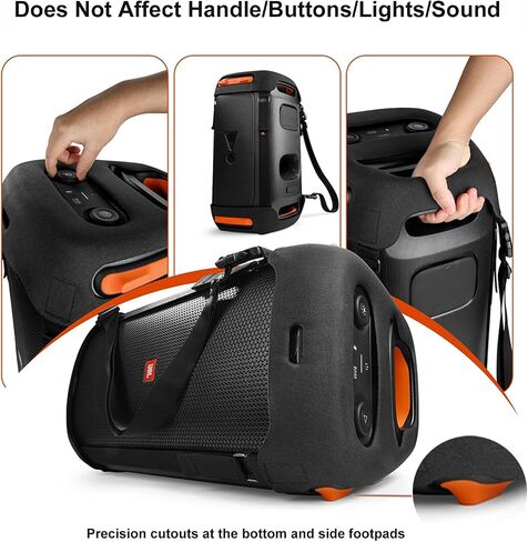 حقيبة حمل EVA للسفر متوافقة مع JBL PartyBox 110، غطاء واقٍ لحامل سماعات محمول خارجي مع حزام كتف مزدوج in Kuwait