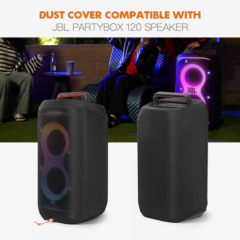 غطاء غبار PartyBox 120، حافظة واقية متوافقة مع مكبر الصوت المحمول JBL PartyBox 120، حافظة تخزين قابلة للتمدد للسفر لملحقات مكبرات الصوت الخارجية in Kuwait