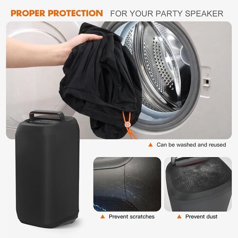 غطاء غبار PartyBox 120، حافظة واقية متوافقة مع مكبر الصوت المحمول JBL PartyBox 120، حافظة تخزين قابلة للتمدد للسفر لملحقات مكبرات الصوت الخارجية in Kuwait