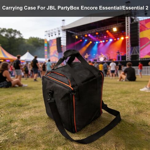 حقيبة حمل متوافقة مع JBL PartyBox Encore Essential/Essential 2، حقيبة سفر محمولة مع حزام كتف وجيوب منظمة in Kuwait