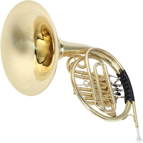 Detachable Brass Split Type Round Horn, Beautiful Appearance, Large Bell Mouth, Legato Break Play, for Beginners in Kuwait