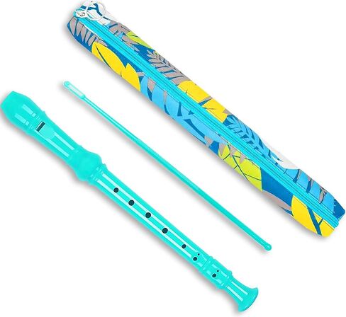Professional German Style 8-Hole C Key Soprano Recorder for Kids & Beginners - Includes Cleaning Rod & Carry Bag, Ideal for Students & School Band (PInk) in Kuwait