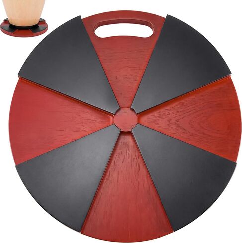 Fumete 13 x 13 Inches Conga Sound Platforms Percussion with Non-slip Rubber Feet Sound Enhancement for Stage Performances Recording Studio Rehearsals Home Practice Red in Kuwait