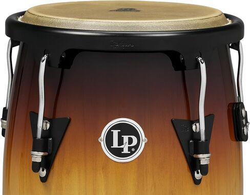 Latin Percussion LP Aspire Wood Congas 11" & 12" Set with Double Stand - Vintage Sunburst/Black in Kuwait