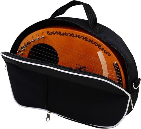 Waterproof Padded Lyre Storage Bag Case for 7/10/16 Strings Lyre Harp with Pocket Designs for Musical Instrument Carry in Kuwait