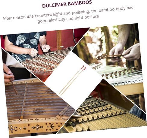 VICASKY قطعتان من الخيزران Yangqin Yangqin Hammer Dulcimer Mallet Yangqin Jean Ebony Head لملحقات Yangqin Dulcimer جينز مطاط متين من الخيزران Yueqin Ebony Bar in Kuwait