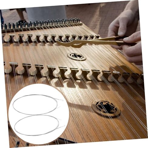 2pcs Dulcimer Strings Replacement Parts for Hammered Dulcimer Instruments Steel String Accessories for Musicians and Beginners and Easy to Use in Kuwait