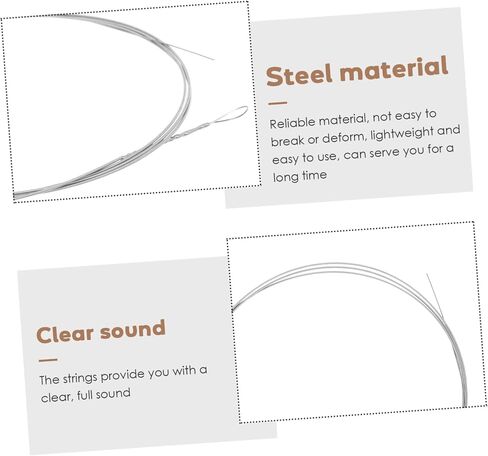 2pcs Dulcimer Strings Replacement Parts for Hammered Dulcimer Instruments Steel String Accessories for Musicians and Beginners and Easy to Use in Kuwait