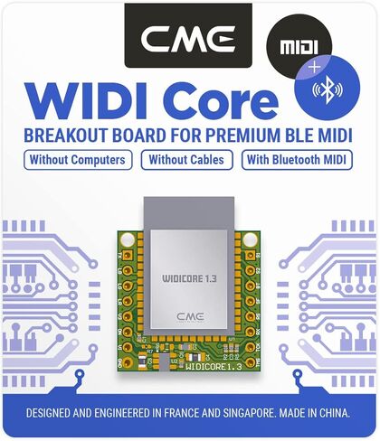 CME WIDI Core Bluetooth MIDI (BLE) Upgrade Module | For CME H4MIDI WC, U4MIDI WC & MIDI Thru5 WC, Preconfigured for Seamless Installation, Ultra-Low 3ms Latency in Kuwait