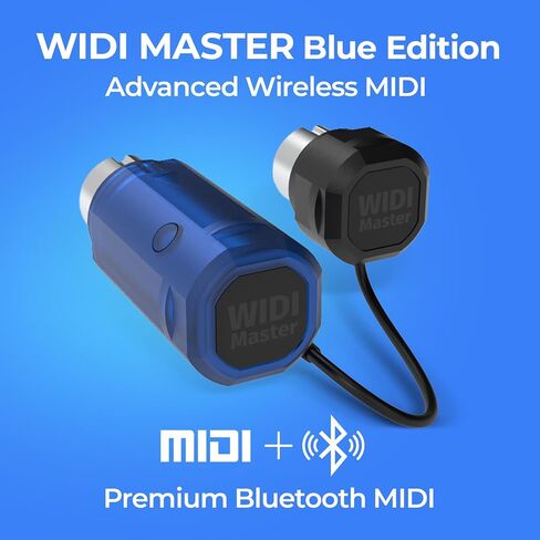 CME WIDI Master + WIDI Master Blue Limited Edition Pack - Connect MIDI devices via 5-pin DIN MIDI ports - Ultra-low 3ms Latency Premium Bluetooth MIDI in Kuwait