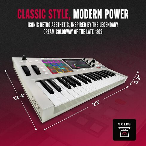 Akai Professional MPC Key 37 G2 Next-Gen Standalone Production Keyboard | Synthesizer for Producers, For Sampling & Sequencing, With USB-C, 37 Keys, 16 MPC Pads, 8-core Processor, 4GB RAM in Kuwait