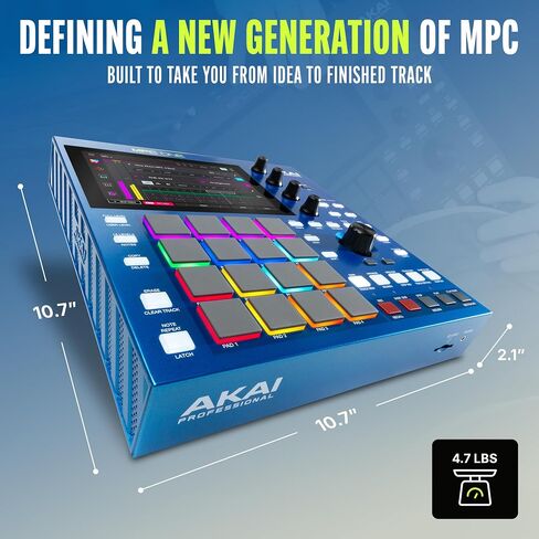 Akai Professional MPC One G2 Next-Generation Standalone Production Center | For Beatmakers & Producers, For Sampling, Sequencing & Song Creation, With USB-C, 16 MPC Pads, 8-core Processor, 4GB RAM in Kuwait