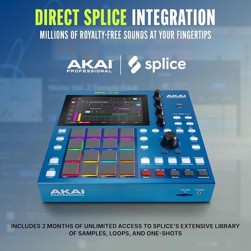 Akai Professional MPC One G2 Next-Generation Standalone Production Center | For Beatmakers & Producers, For Sampling, Sequencing & Song Creation, With USB-C, 16 MPC Pads, 8-core Processor, 4GB RAM in Kuwait