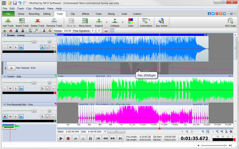 MixPad Free Multitrack Recording Studio and Music Mixing Software [Download] in Kuwait
