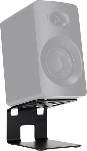 Rockville SR4 Speaker Riser Stands Pair for 2" to 4" Desktop Home Speakers or Studio Monitors - De-Coupling Foam Pad, 5-Degree Tilt, Metal, Anti-Slip Feet in Kuwait