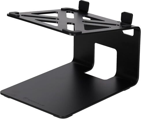 Rockville SR4 Speaker Riser Stands Pair for 2" to 4" Desktop Home Speakers or Studio Monitors - De-Coupling Foam Pad, 5-Degree Tilt, Metal, Anti-Slip Feet in Kuwait