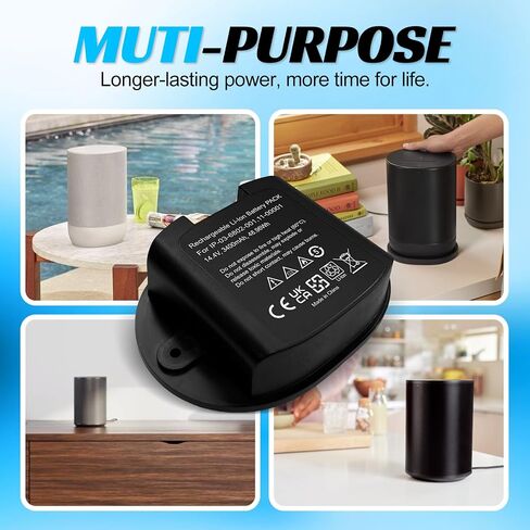 Battery for Sonos Move Series Bluetooth Speaker Compatible with: Sonos Move, Move 2, Replacement for Original Batteries: 111-00001,111-00006,111-00011,IP-03-6802-001,IP-03-9291-001,etc. in Kuwait