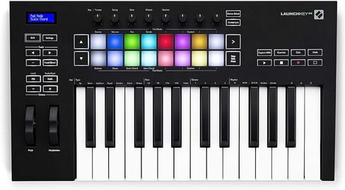 Novation Launchkey 61 MK4 White - 61 مفتاح شبه مرجح، وحدة تحكم لوحة المفاتيح MIDI - تكامل DAW. الأوتار والموازين، وسادات الطبول، وARP، وبرامج إنشاء الموسيقى in Kuwait