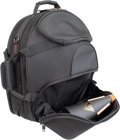 Protec Screw Bell French Horn Case PRO PAC with Mute Storage Compartment, Black, Model PB326 in Kuwait