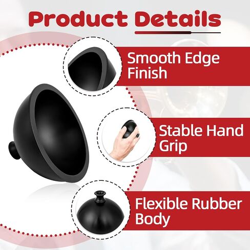 Trumpet Plunger Mute Replacement Compatible with Mutec MHT160, Wah-Wah Sound Rubber Plunger Mute for Bb & C Trumpet and Most Trombone, Lightweight Handheld Plunger Mute Trumpet Accessory in Kuwait