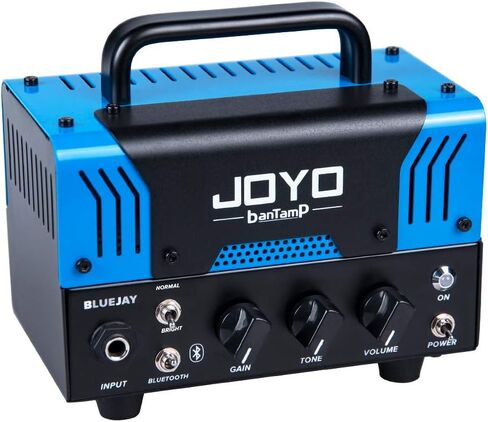 JOYO Bluejay Tube Amp Head Bundle with CM-12 Mono Instrument Cable Straight-to-Right Angle in Kuwait