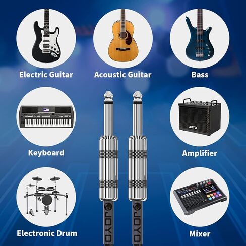 JOYO Meteor II Amplifier Tube Head 20 Watt Preamp Hybrid and CM-04 Professional Audio Instrument Cable in Kuwait